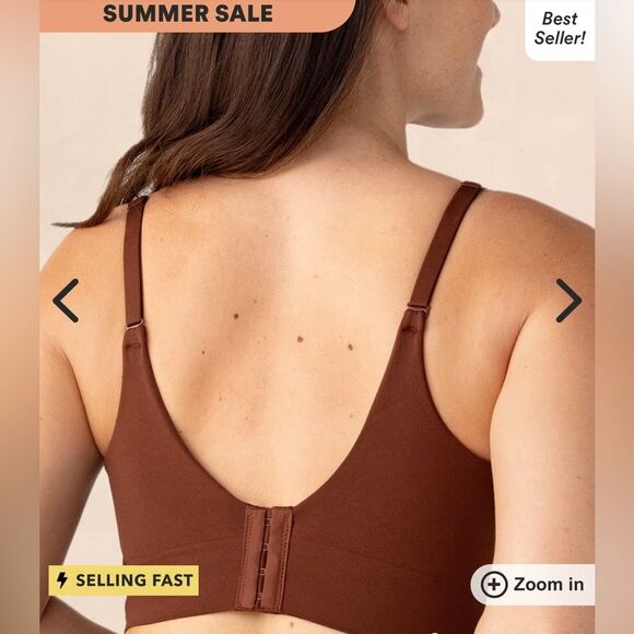 Truekind Supportive Comfort Wireless Shaping Bra in Chocolate NWT in packaging - Picture 2 of 7